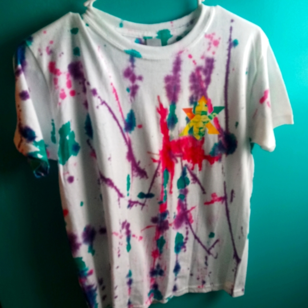 Hand crafted large designer shirt Tie dye